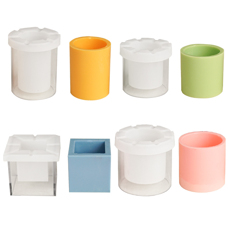 Candle Vessel Supplies - Glas Kerzen form Silikon Kürbis geformte