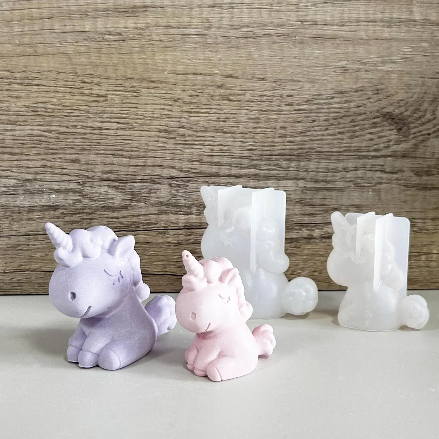 Candle Supplies Wholesale - 3D Geometrische Silikon Einhorn Katze Hirsch