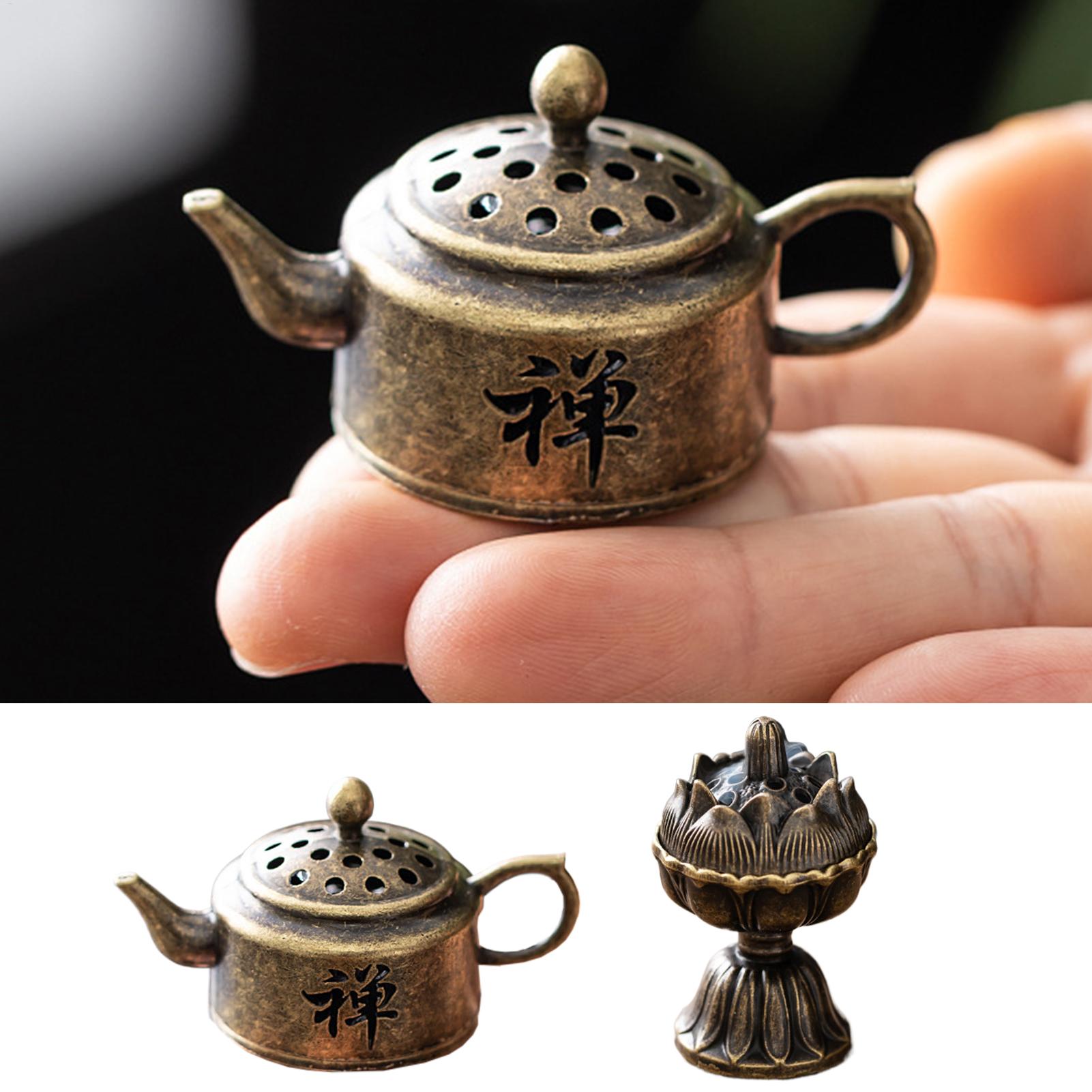 Zen Candle Supplies - Räucherstäbchenhalter aus Metall, kleiner Vintage-Räucherstäbchenhalter, dekorative