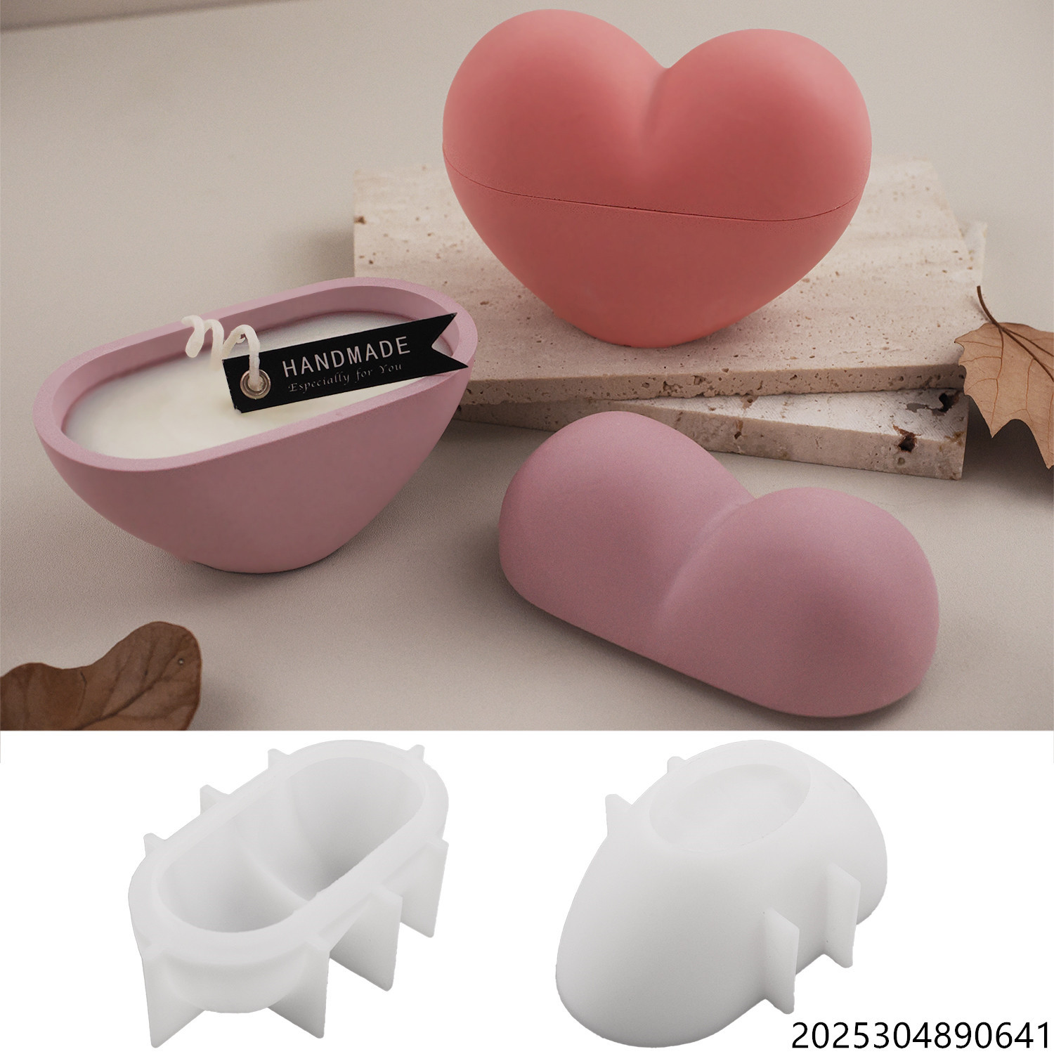 Candle Vessel Supplies - DIY Herzförmige Kerzenform aus Silikon Valentinstag